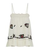 DEREK LAM 10 CROSBY Damen Top Farbe Elfenbein Gre 4