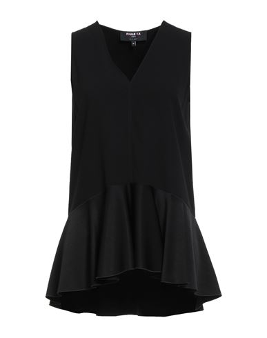 Paule Ka Woman Top Black Size 6 Triacetate, Polyester In Black