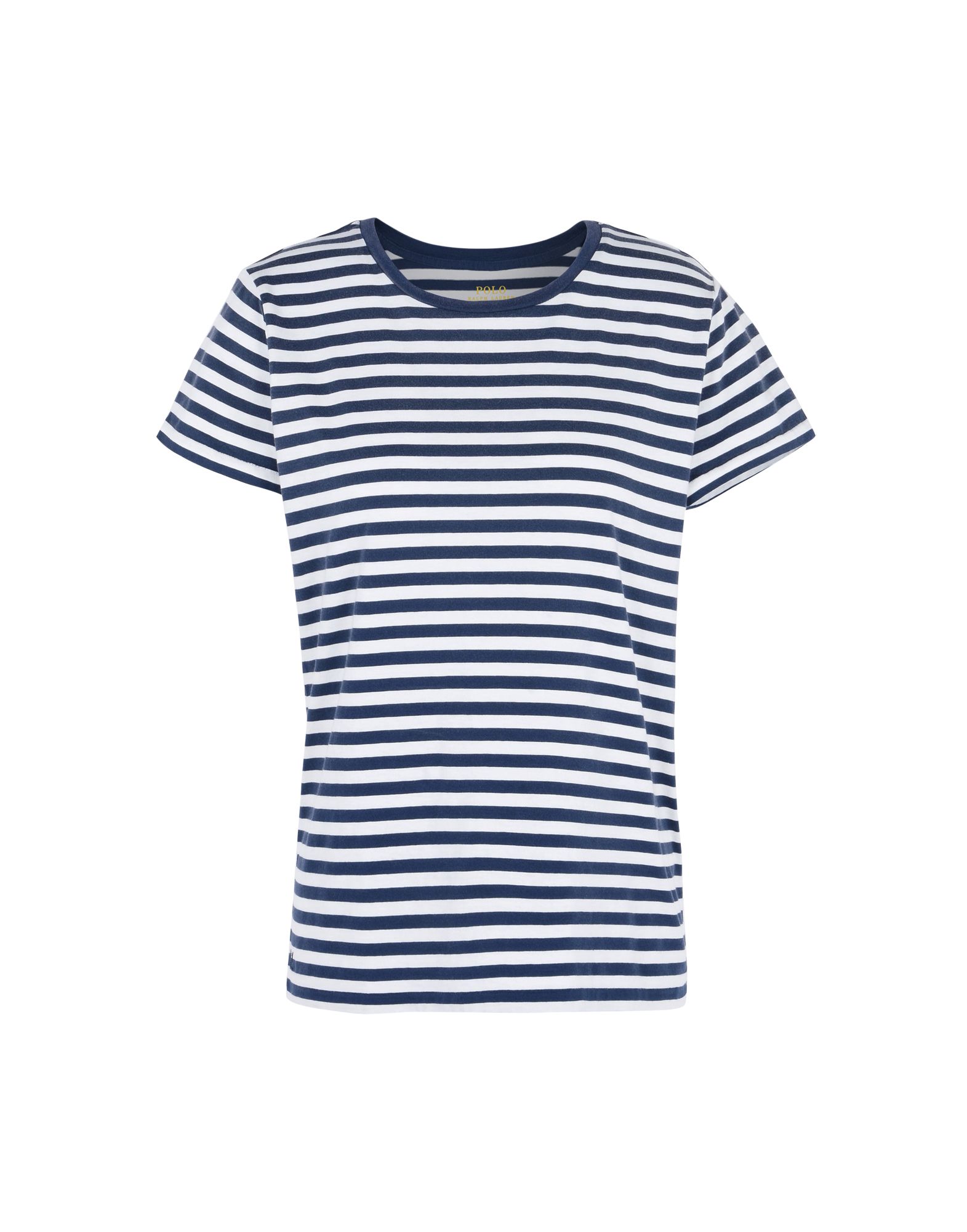 《送料無料》POLO RALPH LAUREN レディース T シャツ ダークブルー XL コットン 100% Striped Cotton Jersey T Shirt