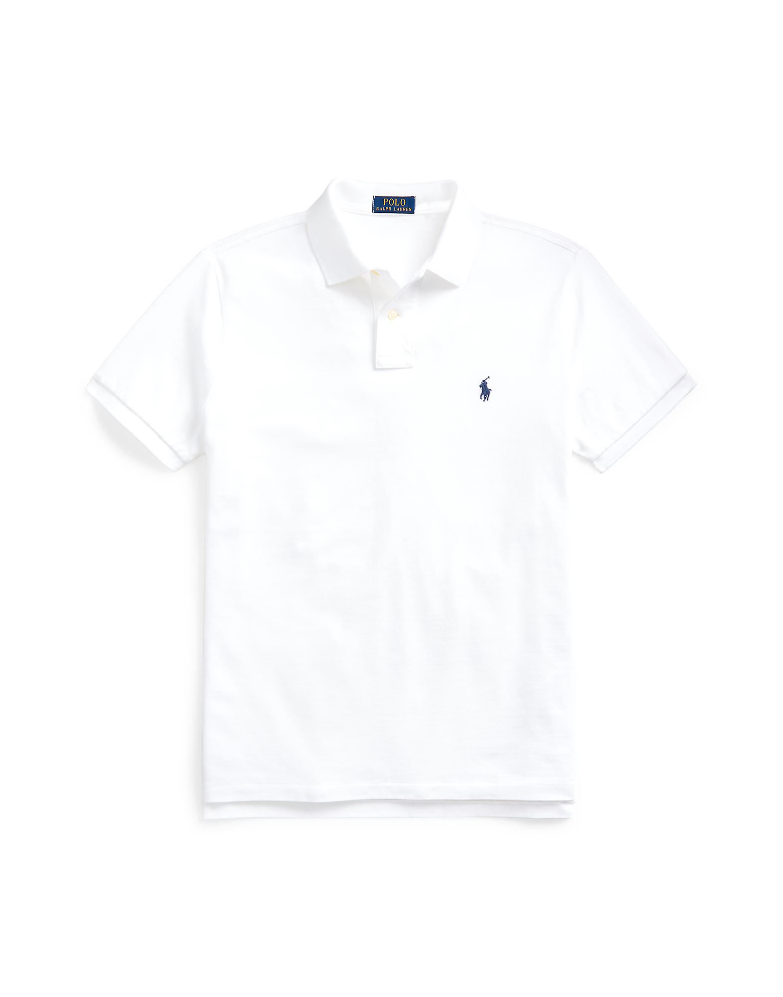 《セール開催中》POLO RALPH LAUREN メンズ ポロシャツ ホワイト XS コットン 100% Custom Fit Polo