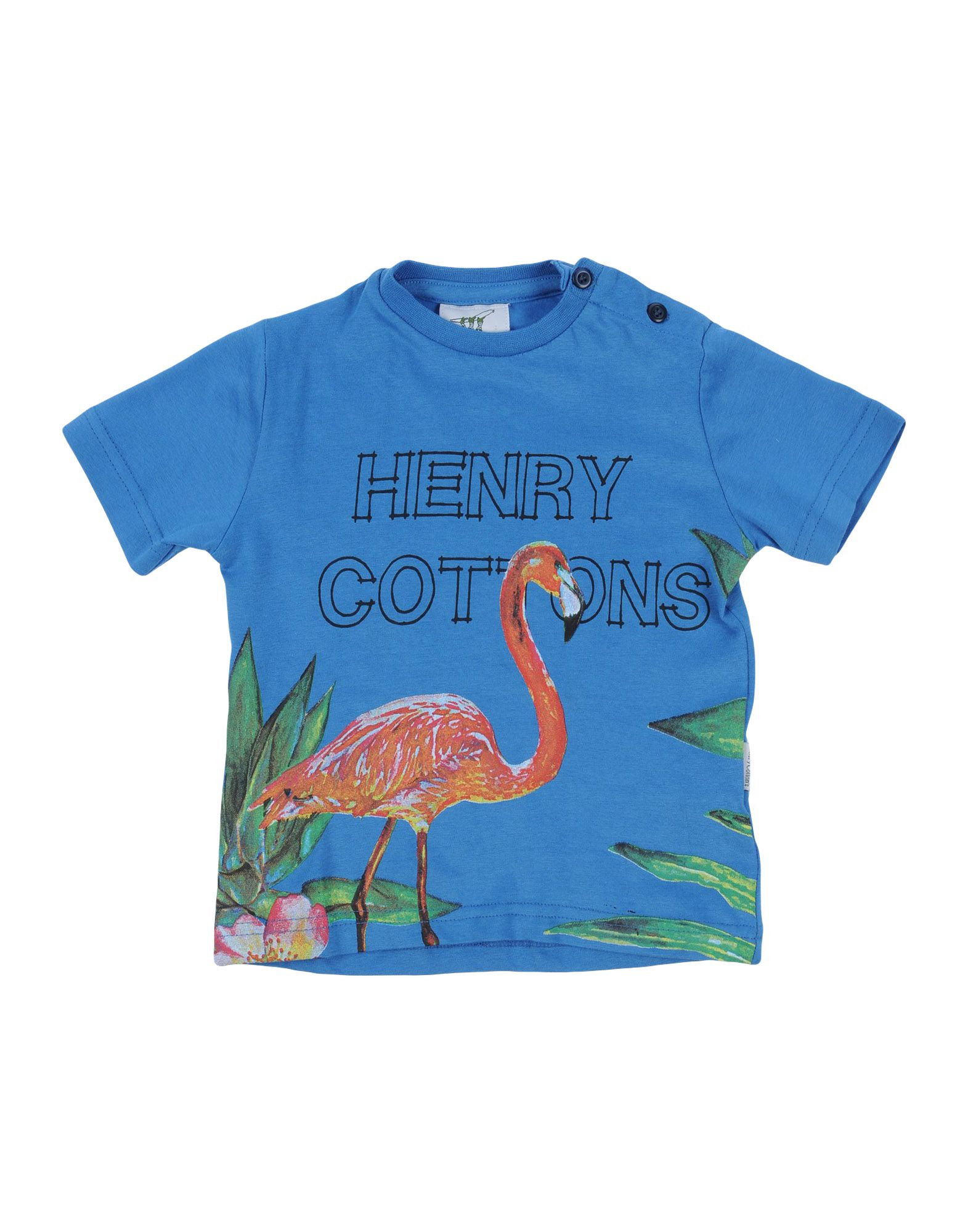 Henry Cotton's Kids' T-shirts In Pastel Blue
