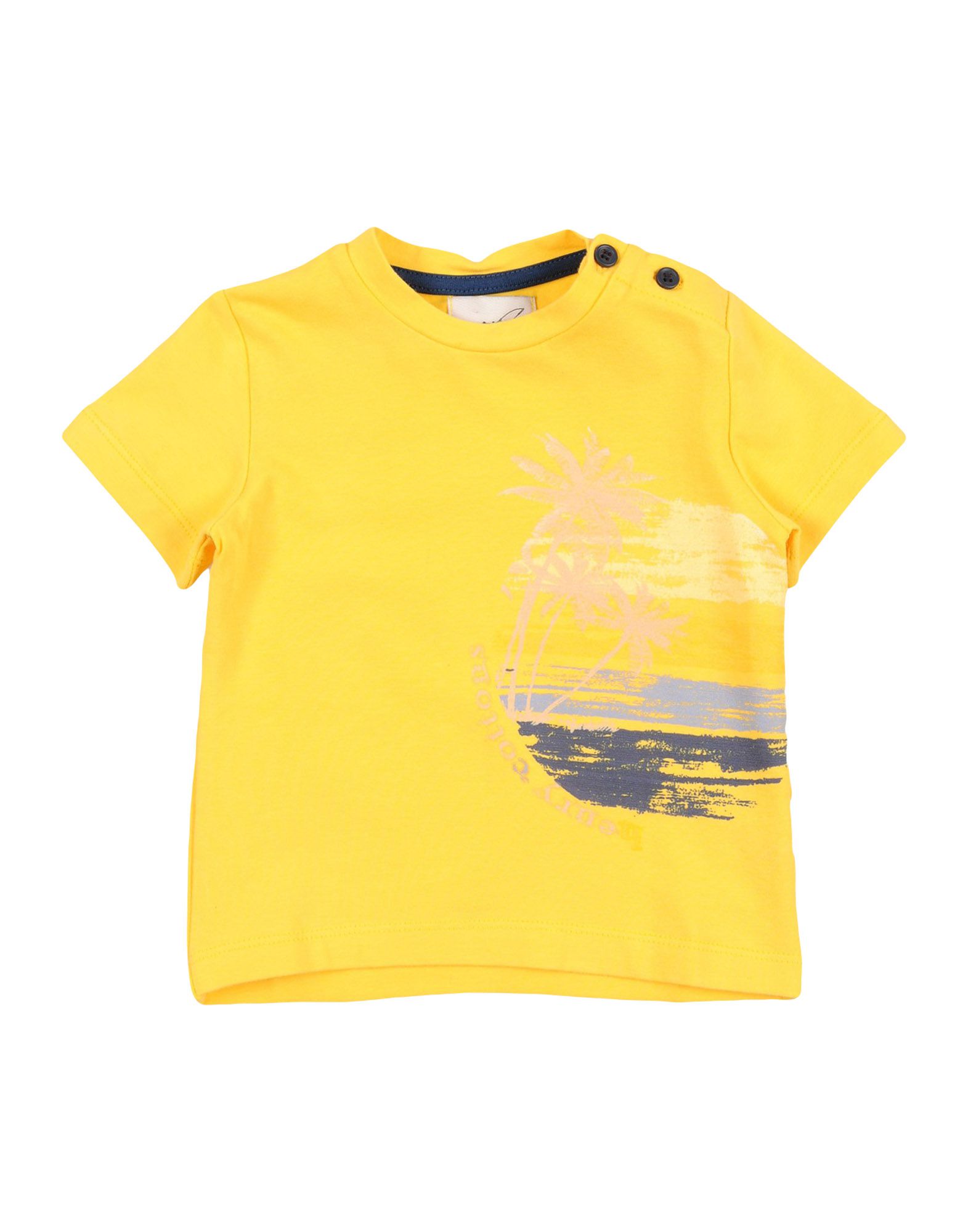 Henry Cotton's Kids' T-shirts In Yellow