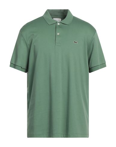 LACOSTE LACOSTE MAN POLO SHIRT MILITARY GREEN SIZE 7 COTTON