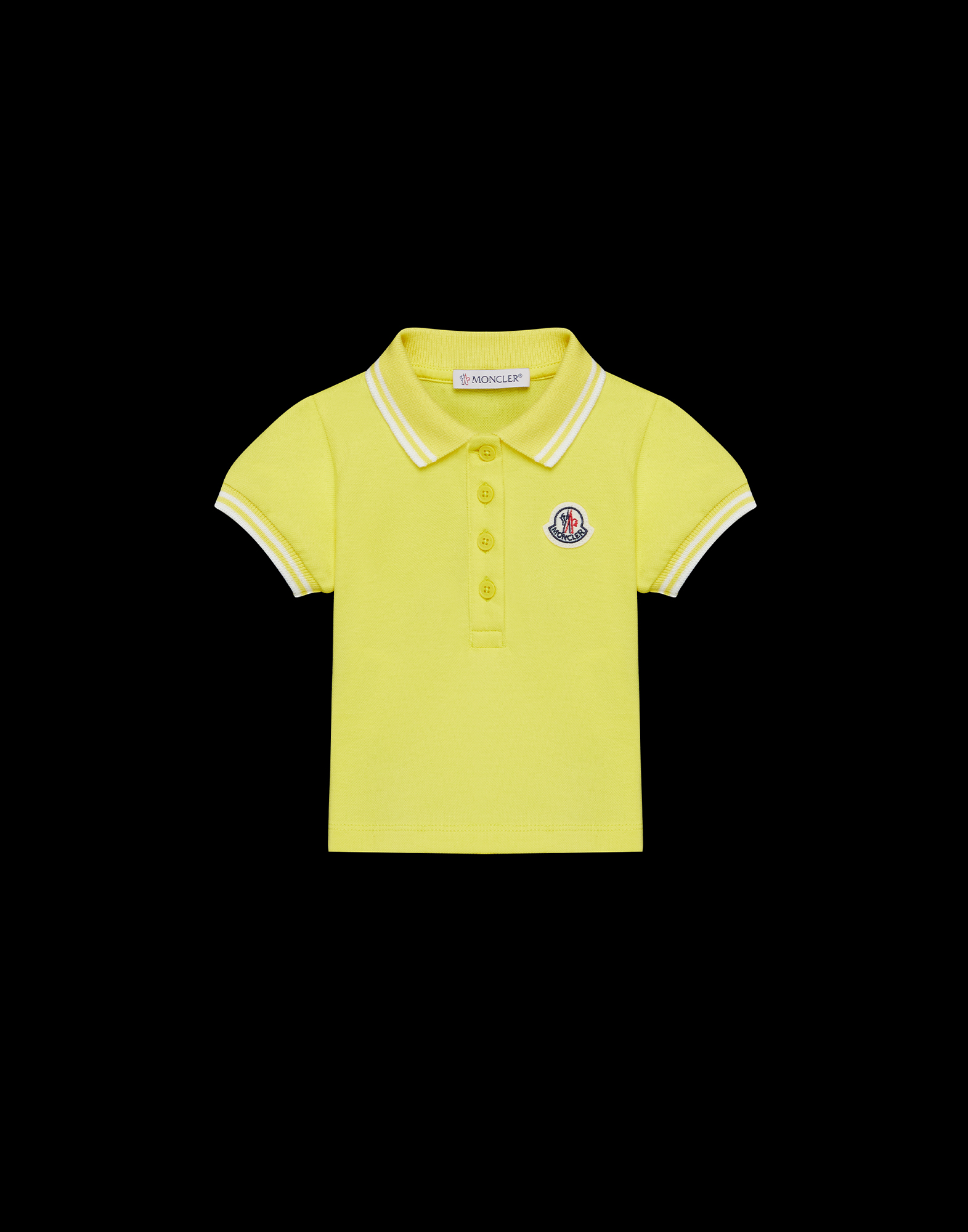 moncler polo yellow