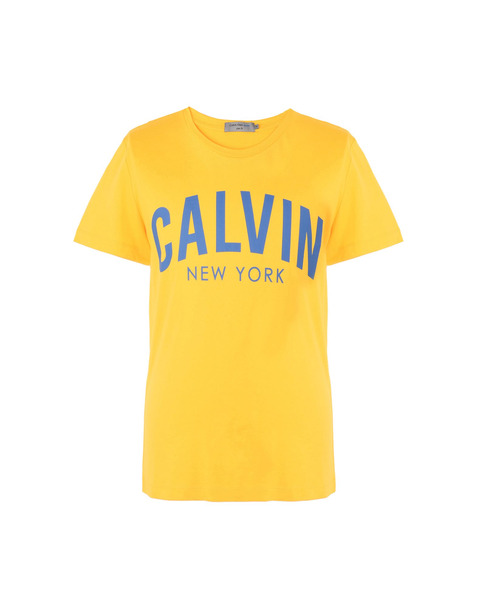 《送料無料》CALVIN KLEIN JEANS メンズ T シャツ イエロー S コットン 100% EUROPE MEN 4500210271