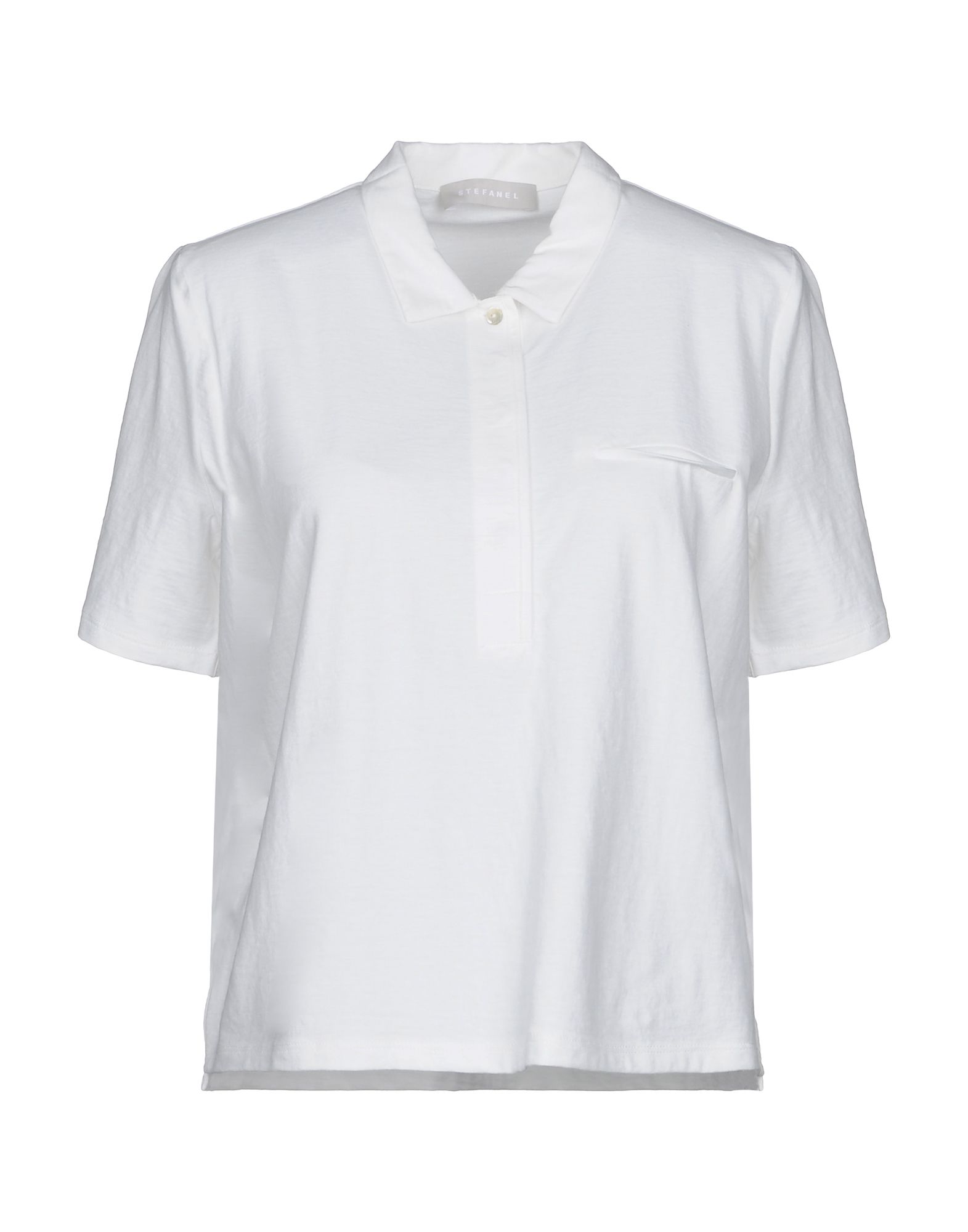 《セール開催中》STEFANEL レディース ポロシャツ ホワイト XL 100% コットン