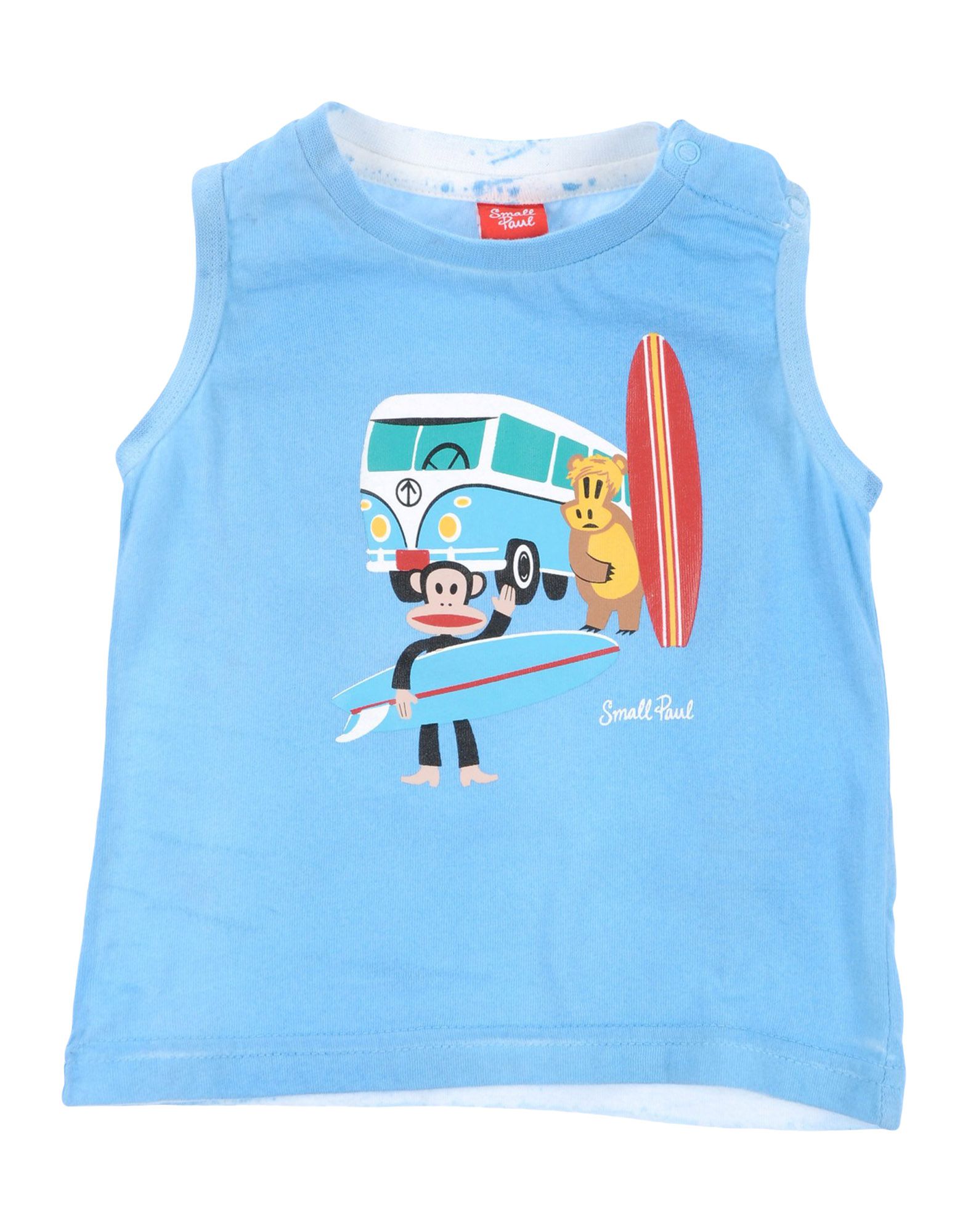 Small Paul By Paul Frank Kids' T-shirts In Sky Blue