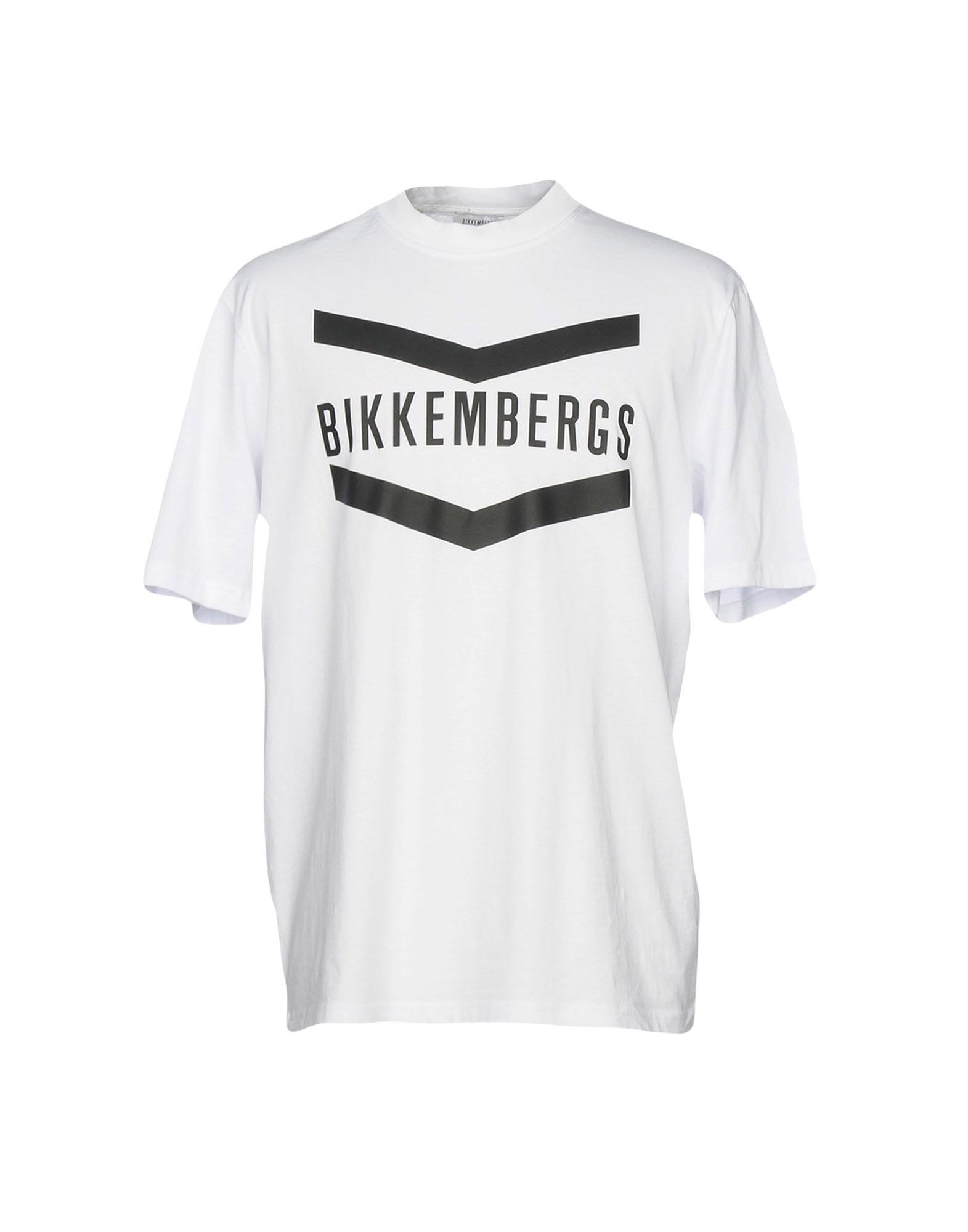 《送料無料》BIKKEMBERGS メンズ T シャツ ホワイト XS コットン 100% / ポリエステル / ポリウレタン