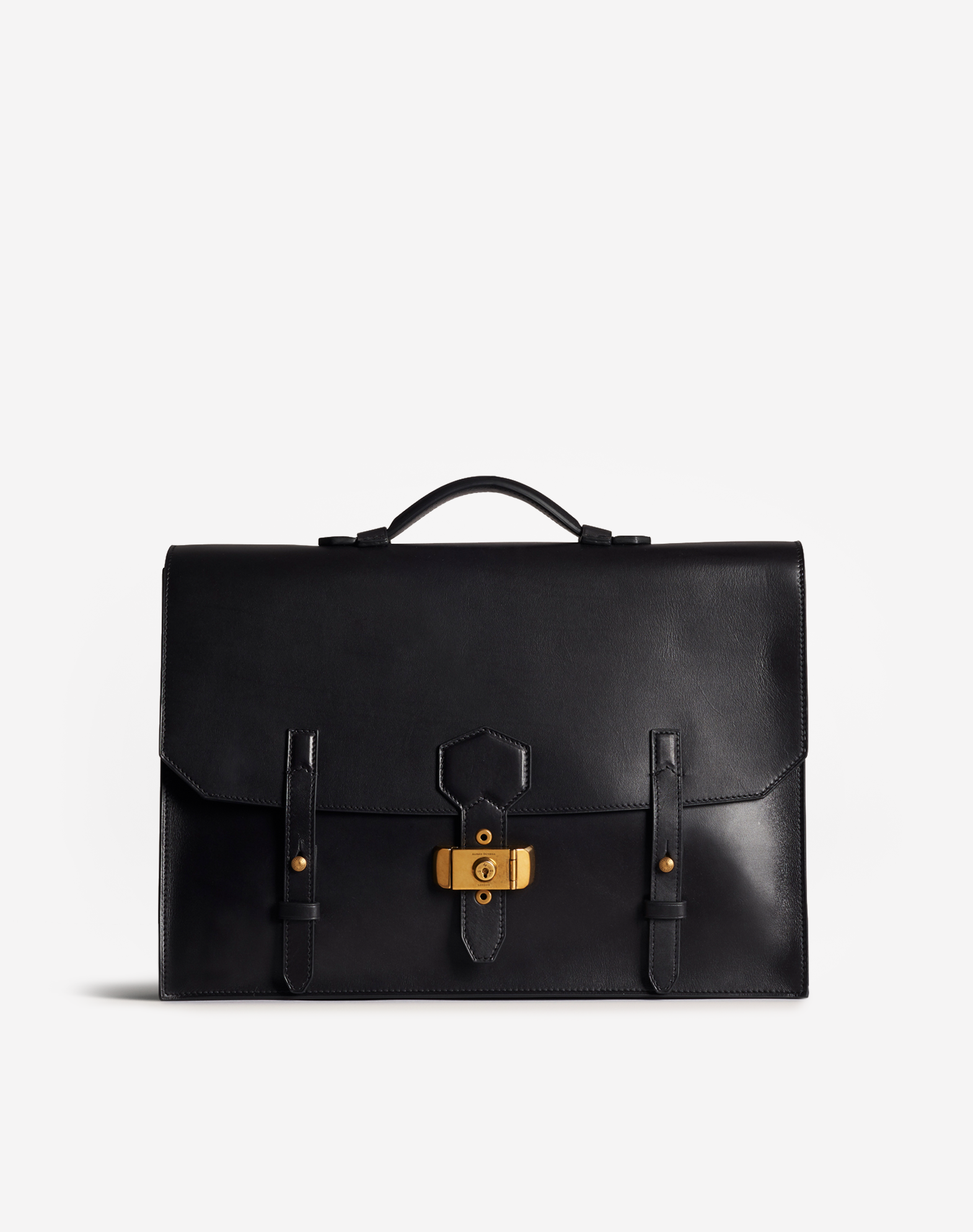 Dunhill Duke Flap Briefcase In Black