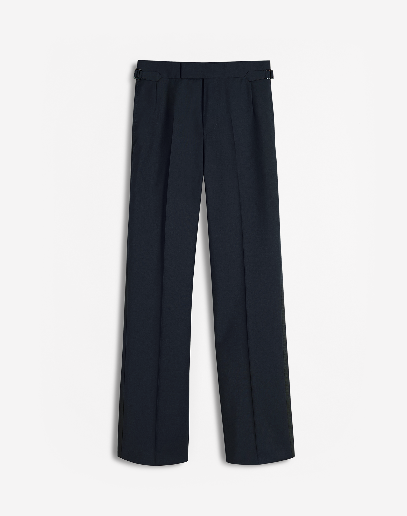 Dunhill Wool-mohair Formal Trouser In Dark Navy