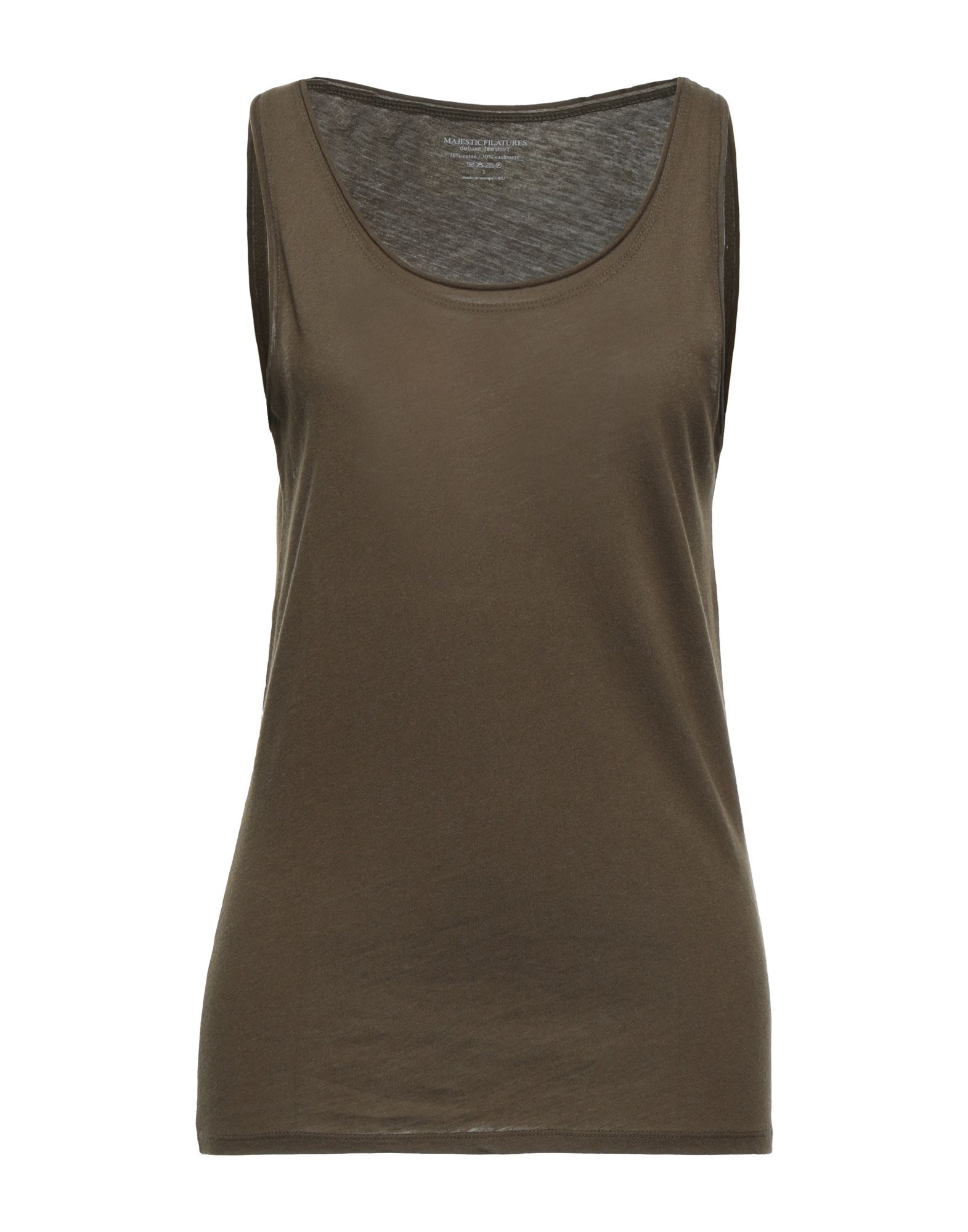 Majestic Tank Tops In Military Green
