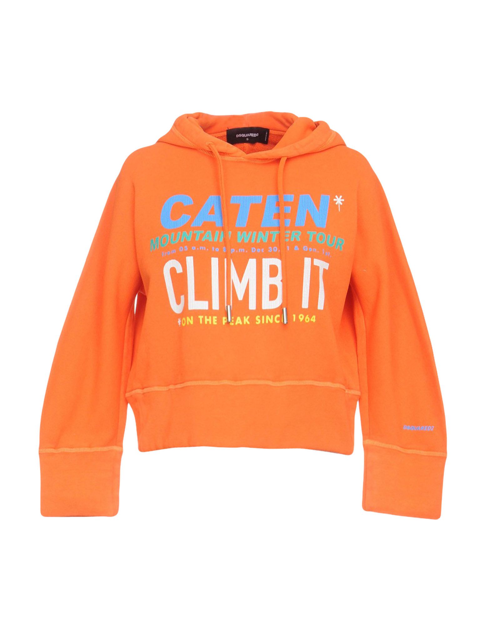 dsquared2 orange sweatshirt