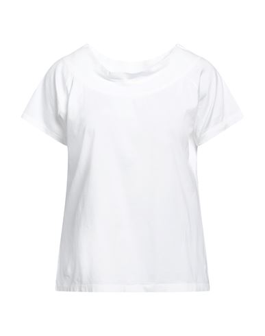 Shop Rossopuro Woman T-shirt White Size 14 Cotton