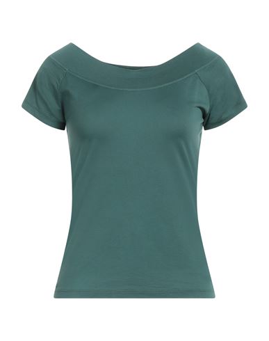 Woman T-shirt Blue Size 0 Cotton