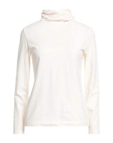 European Culture Woman T-shirt Off White Size M Cotton, Lycra