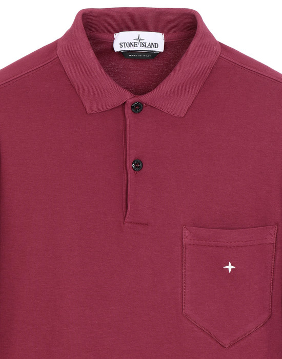 Stone island 2024 red polo shirt