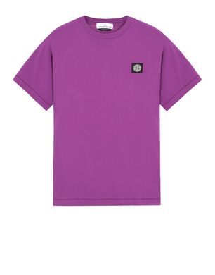 Stone island purple t shirt sale