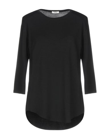 Woman T-shirt Black Size L Viscose, Elastane