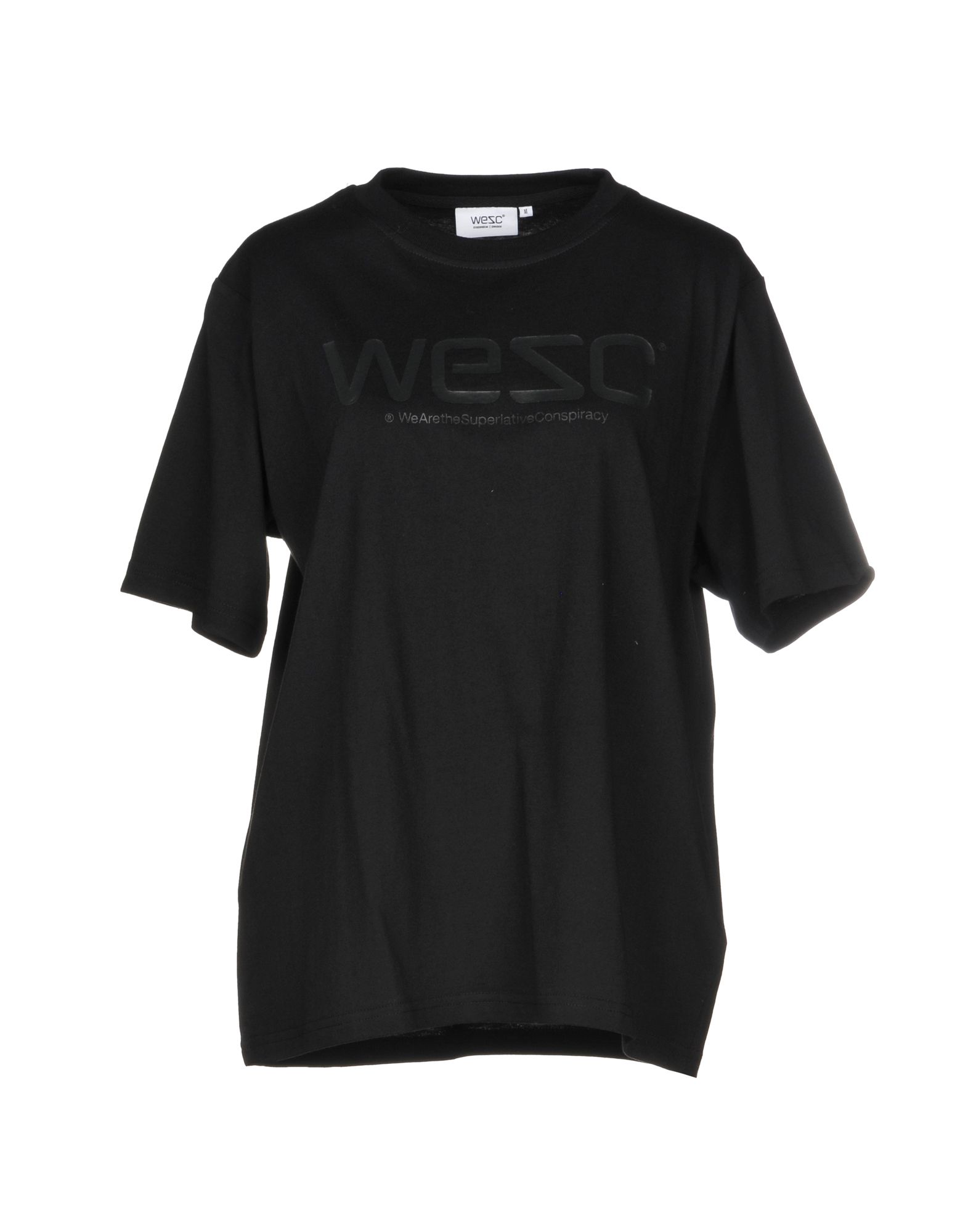 《送料無料》WESC レディース T シャツ ブラック M コットン 100%