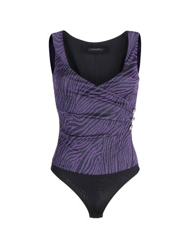 Woman Bodysuit Purple Size 1 Viscose, Polyamide, Polyester, Elastane