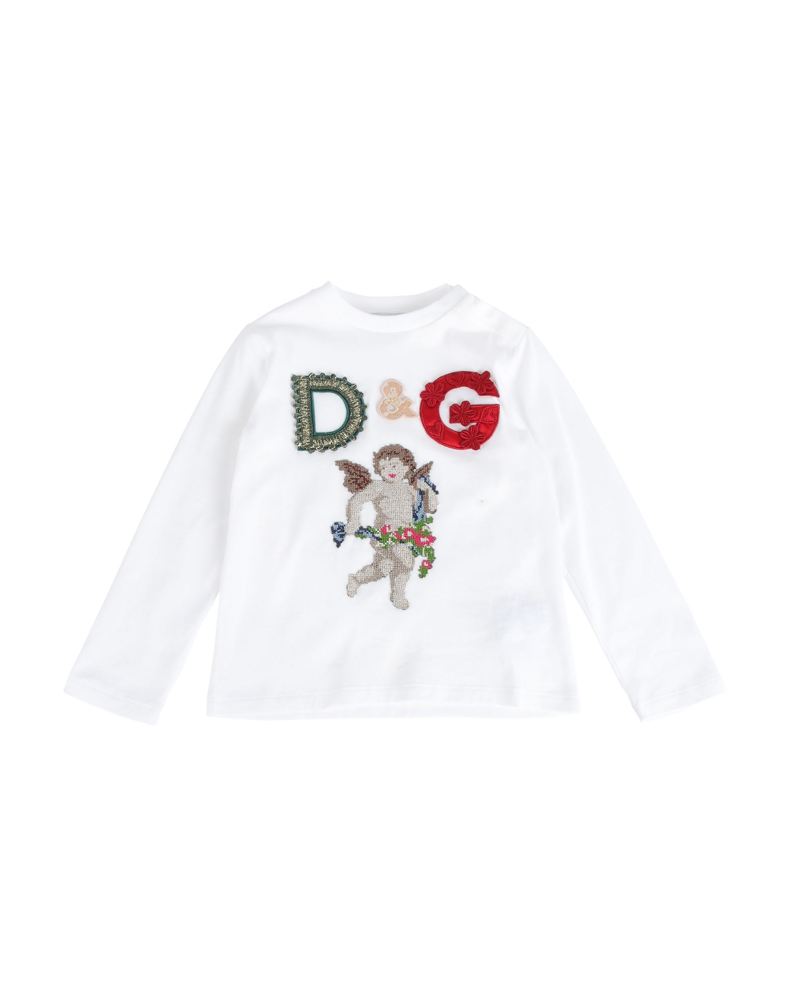 《セール開催中》DOLCE & GABBANA ガールズ 0-24 ヶ月 T シャツ ホワイト 6 レーヨン 50% / ポリエステル 42% / アクリル 8%