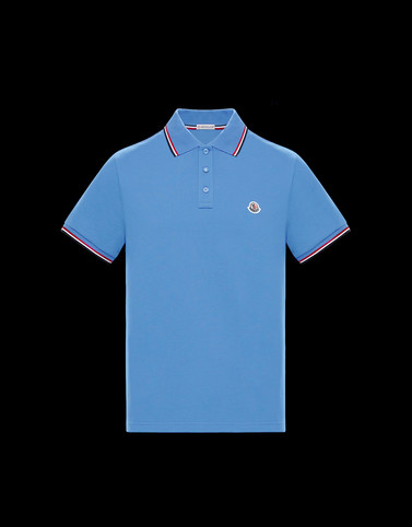 moncler polo shirt blue