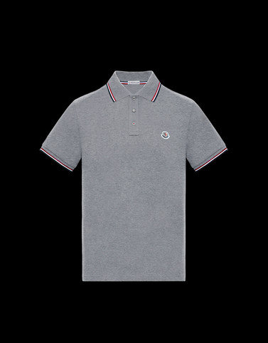 grey moncler polo shirt