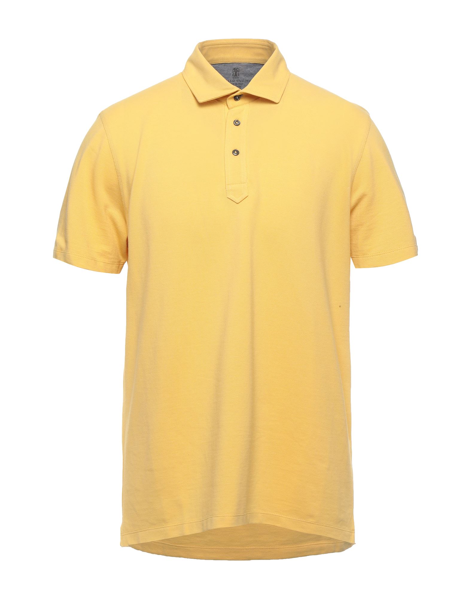 Brunello Cucinelli Polo Shirts In Yellow