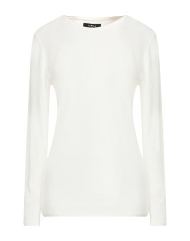 Alpha Studio Woman T-shirt Off White Size 10 Viscose, Elastane