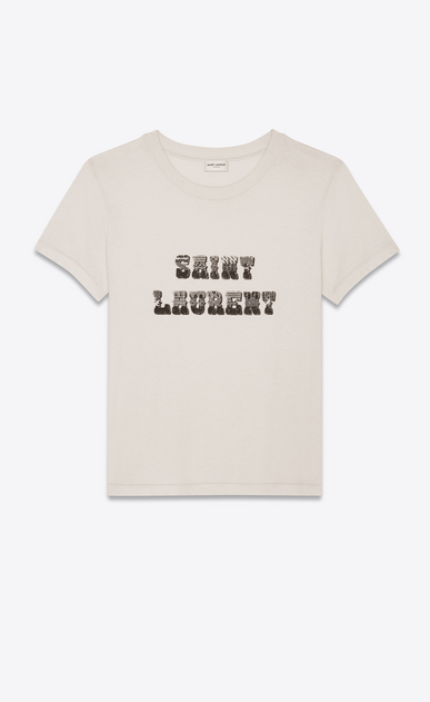 SAINT LAURENT Tシャツ レディース 70's saint laurent logo t-shirt a_V4