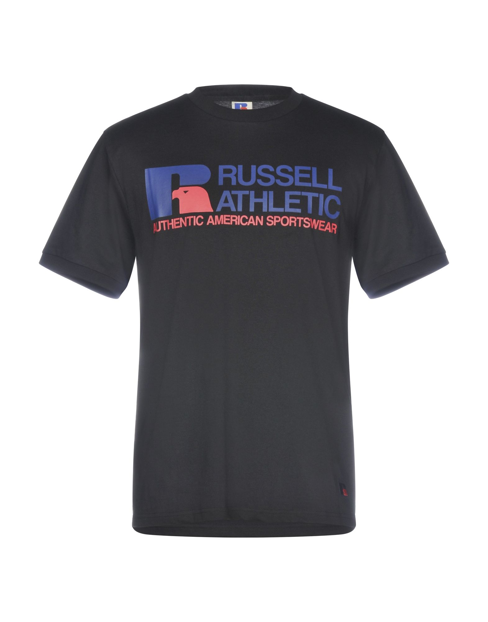 《セール開催中》RUSSELL ATHLETIC メンズ T シャツ ブラック S 100% コットン
