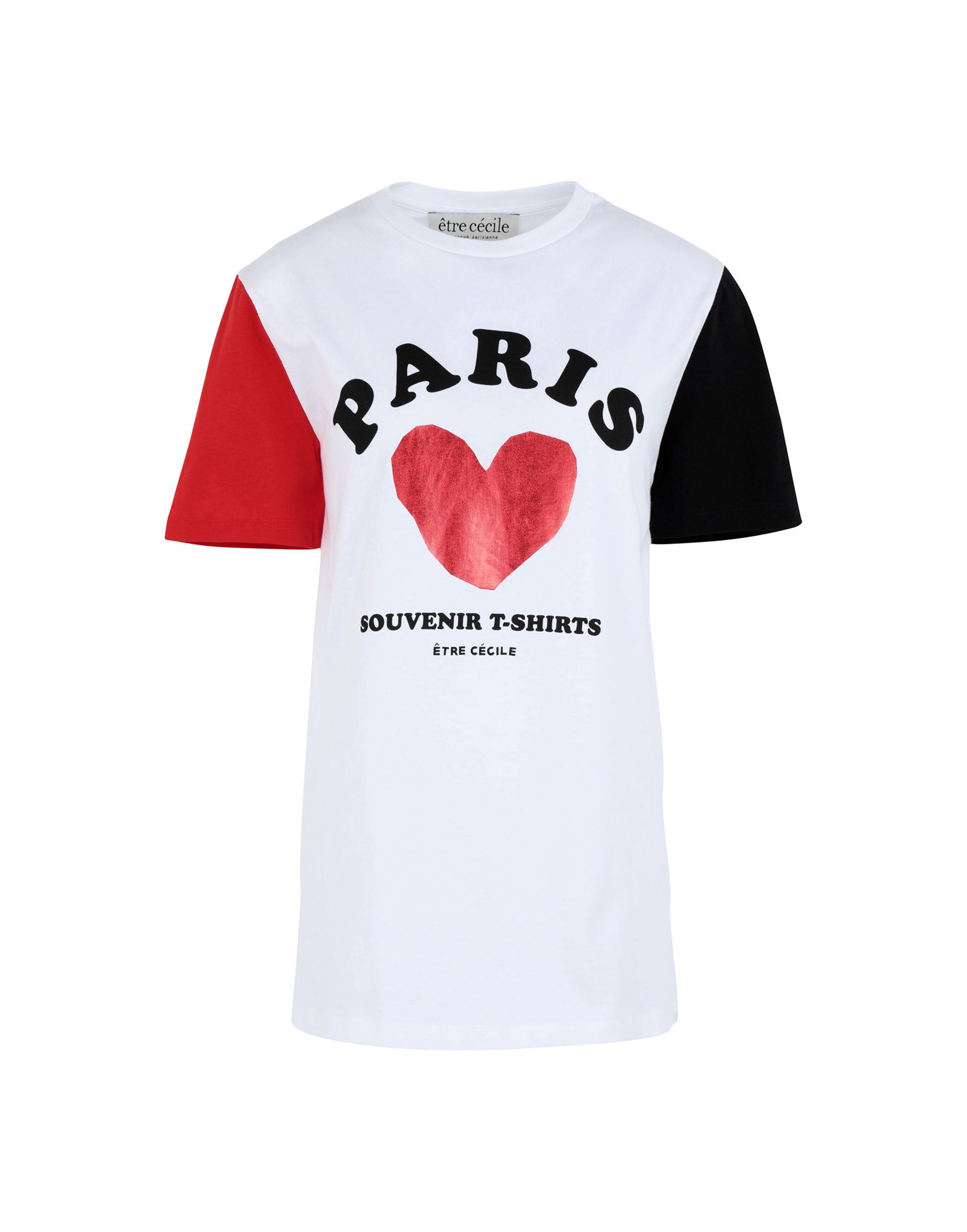 《送料無料》?TRE C?CILE レディース T シャツ ホワイト XS コットン 100% paris souvenir t-shirt