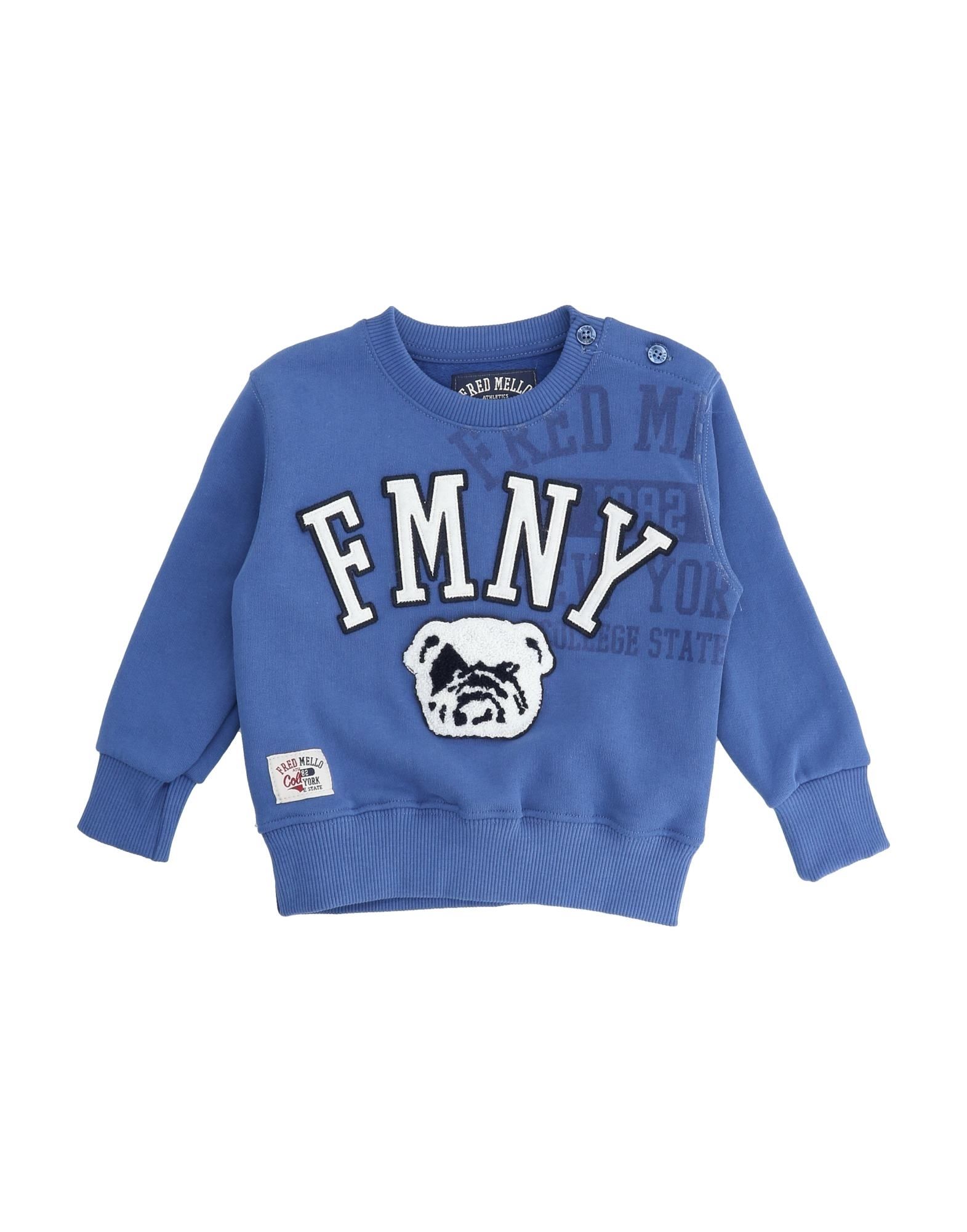 Fred Mello Kids' Sweatshirts In Blue