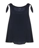 EUROPEAN CULTURE Damen Top Farbe Dunkelblau Gr��e 2