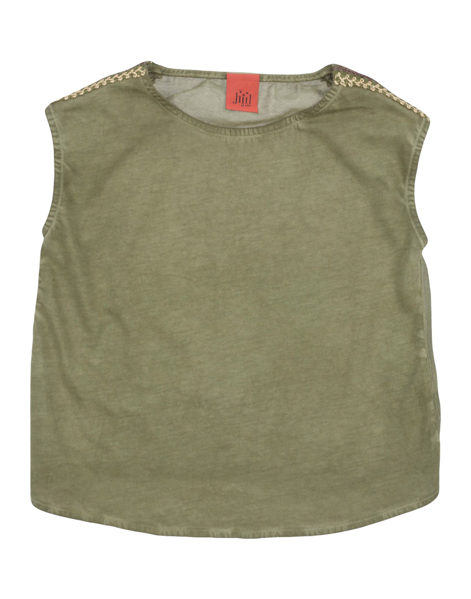 Shop Jijil Jolie Toddler Girl T-shirt Military Green Size 4 Cotton, Silk