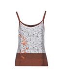 PIANURASTUDIO Damen Top Farbe Braun Gr��e 6