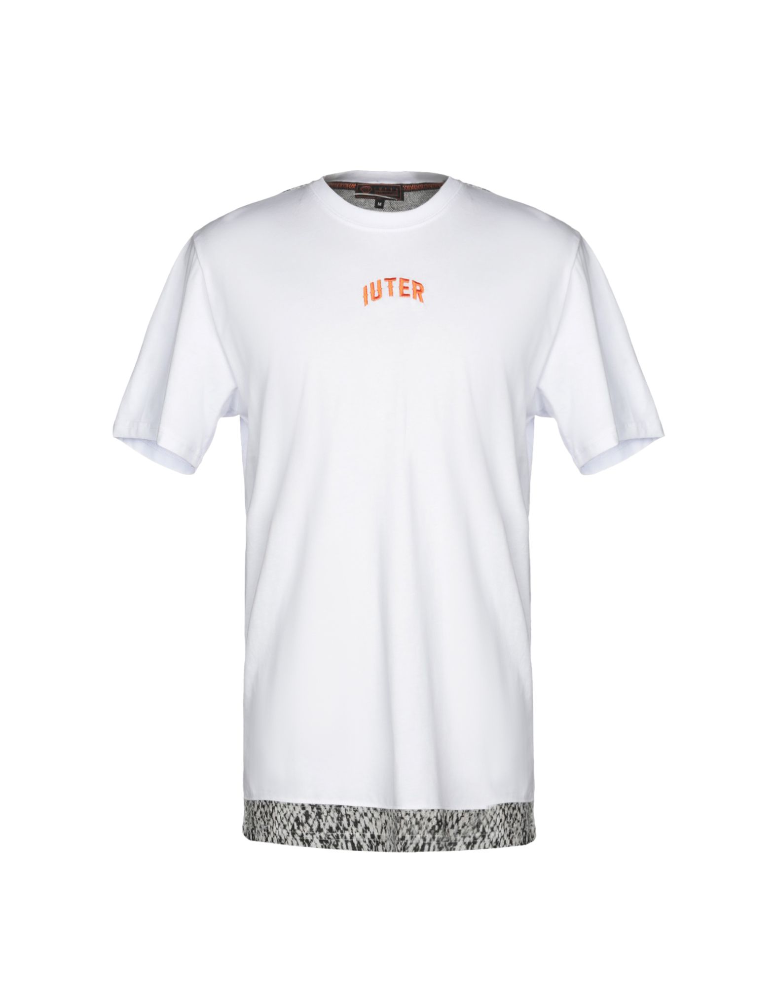 《送料無料》IUTER メンズ T シャツ ホワイト S コットン 100% / ポリエステル