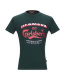 CARLSBERG Herren T-shirts Farbe Dunkelgrün Größe 5