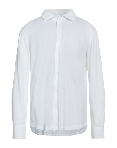 Malo Man Shirt White Size 46 Cotton