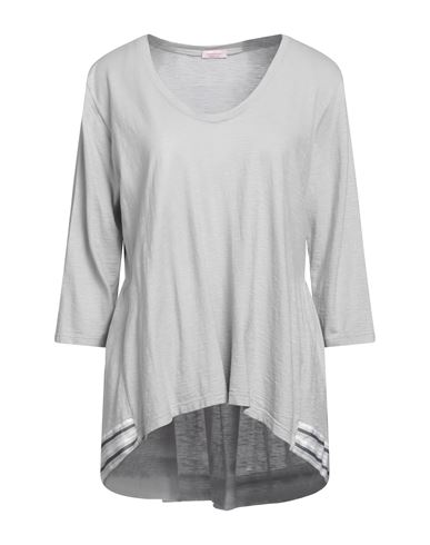 Rossopuro Woman T-shirt Light Grey Size Xl Cotton