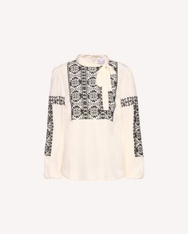 REDValentino Point D'esprit Detail Maxi Sweater - Knit Dress for Women ...