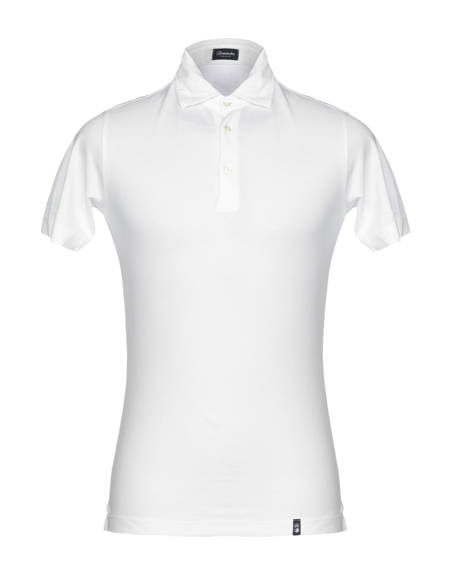 《送料無料》DRUMOHR メンズ ポロシャツ ホワイト S コットン 100%