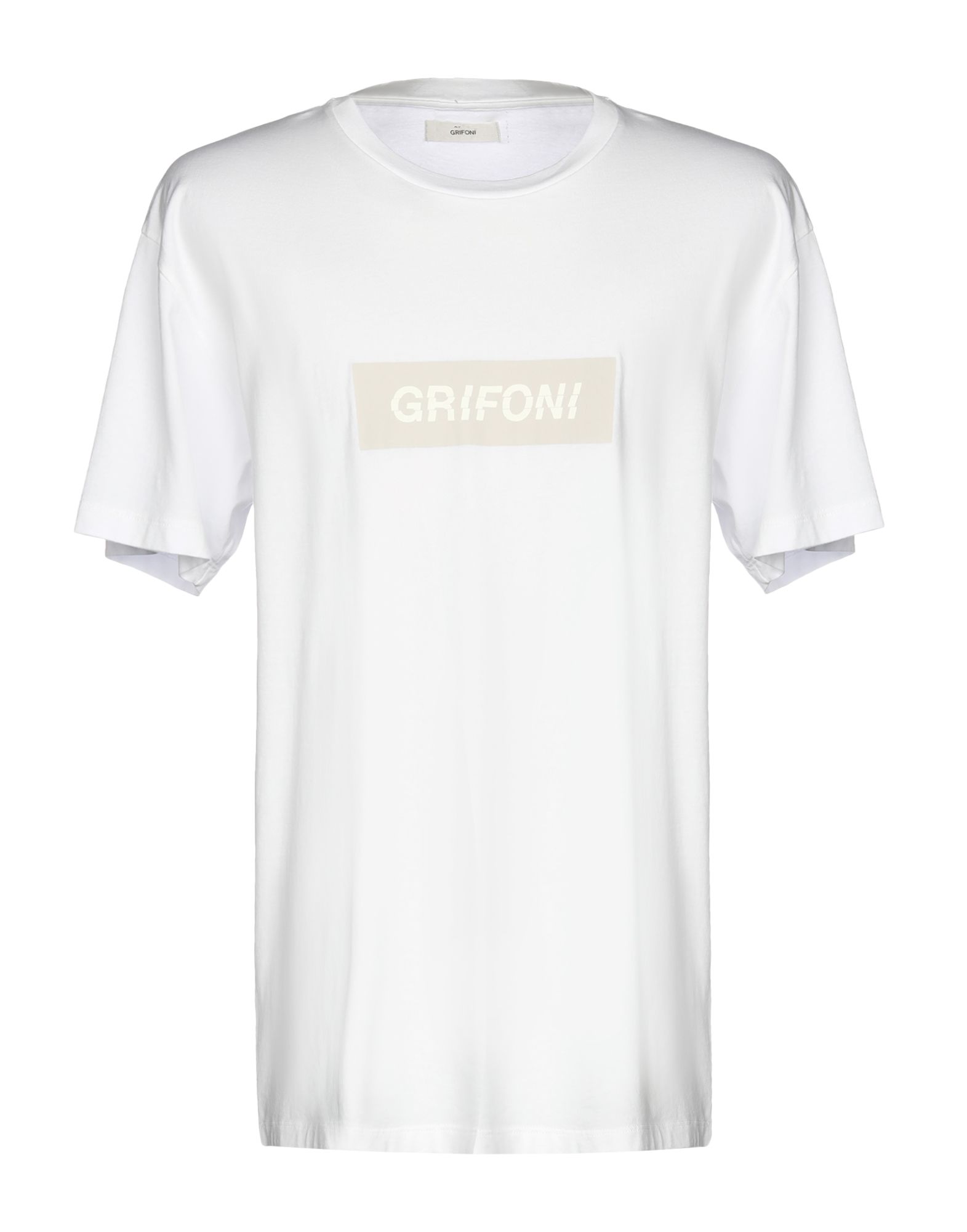 《送料無料》MAURO GRIFONI メンズ T シャツ ホワイト S コットン 100%