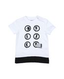 BIKKEMBERGS Jungen 0-24 monate T-shirts Farbe Wei� Gr��e 4