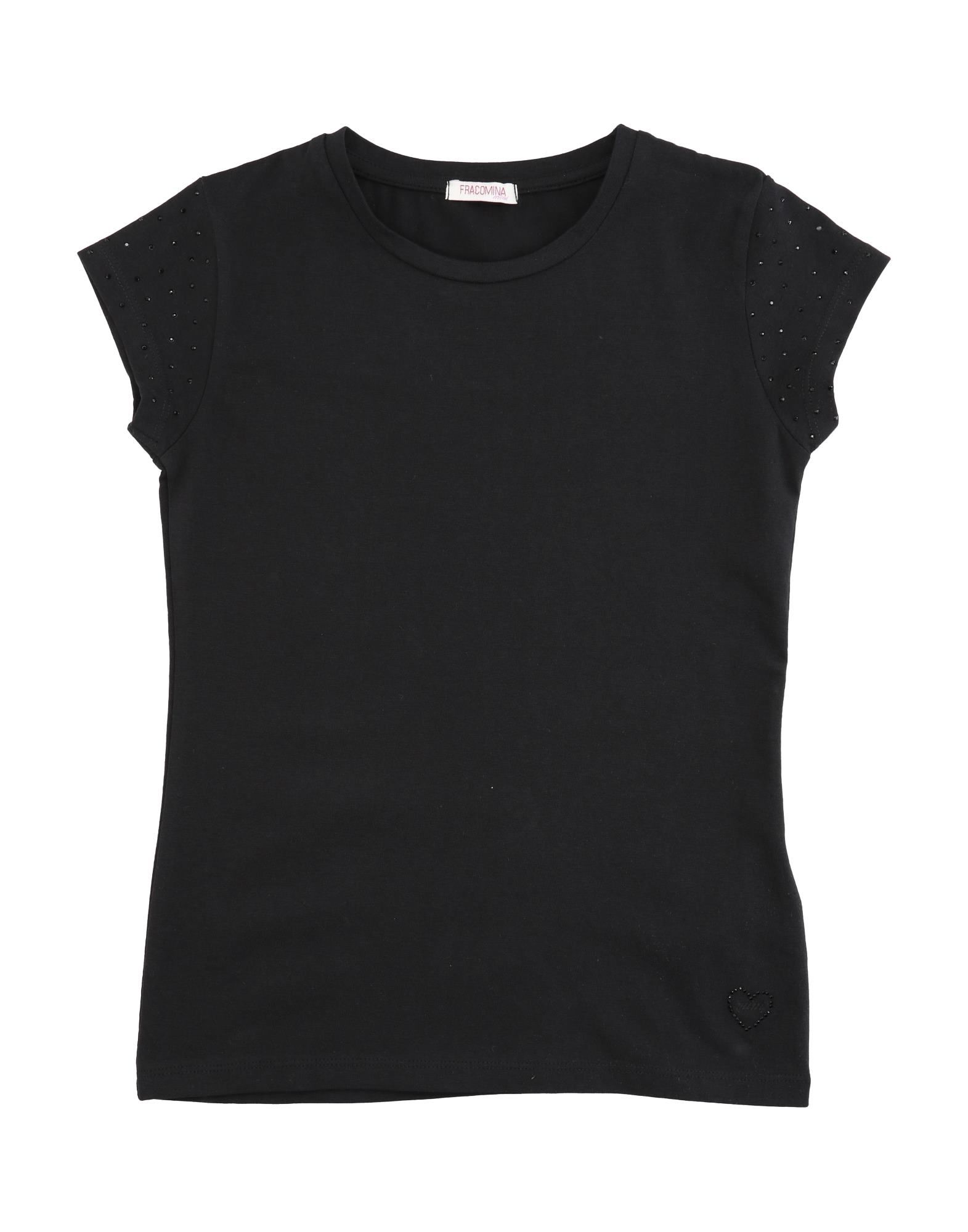 Fracomina Mini Kids' T-shirts In Black