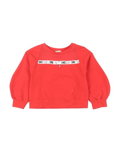 Elisabetta Franchi Babies'  Toddler Girl Sweatshirt Tomato Red Size 4 Cotton, Elastane