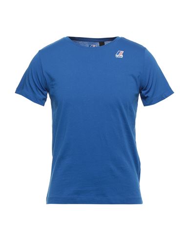 K-way Man T-shirt Bright Blue Size Xs Cotton