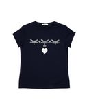 GAIALUNA M�dchen 9-16 jahre T-shirts Farbe Dunkelblau Gr��e 2