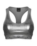PINKO Damen Top Farbe Silber Gr��e 4