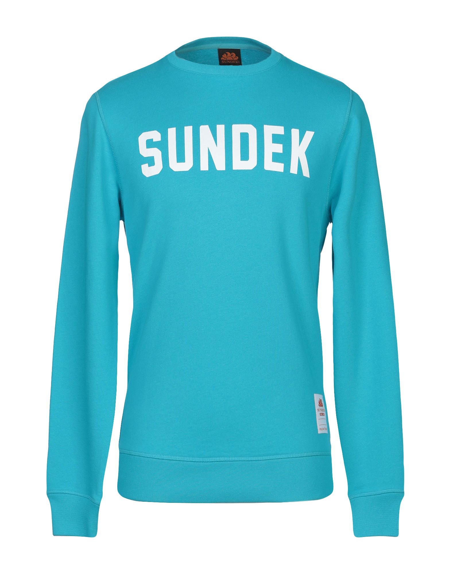 《送料無料》SUNDEK メンズ スウェットシャツ ターコイズブルー M コットン 100%
